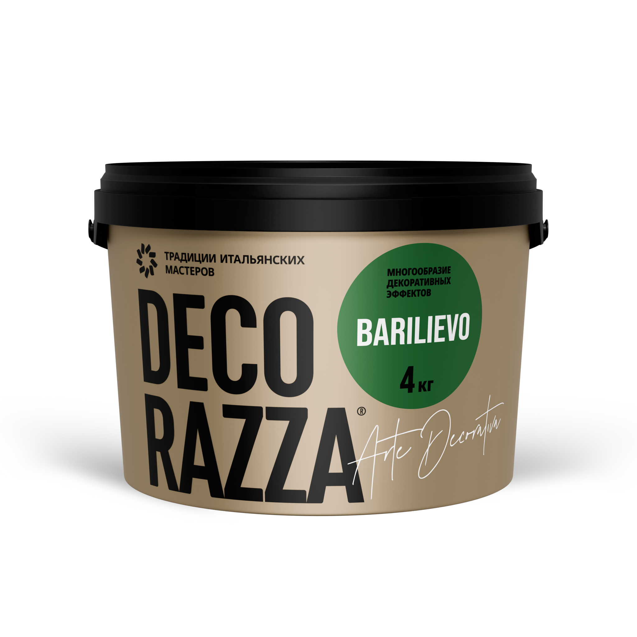 Фактурное покрытие BARILIEVO Decorazza, цвет, фасовка 15 кг: для внутренних работ, для стен и потолков