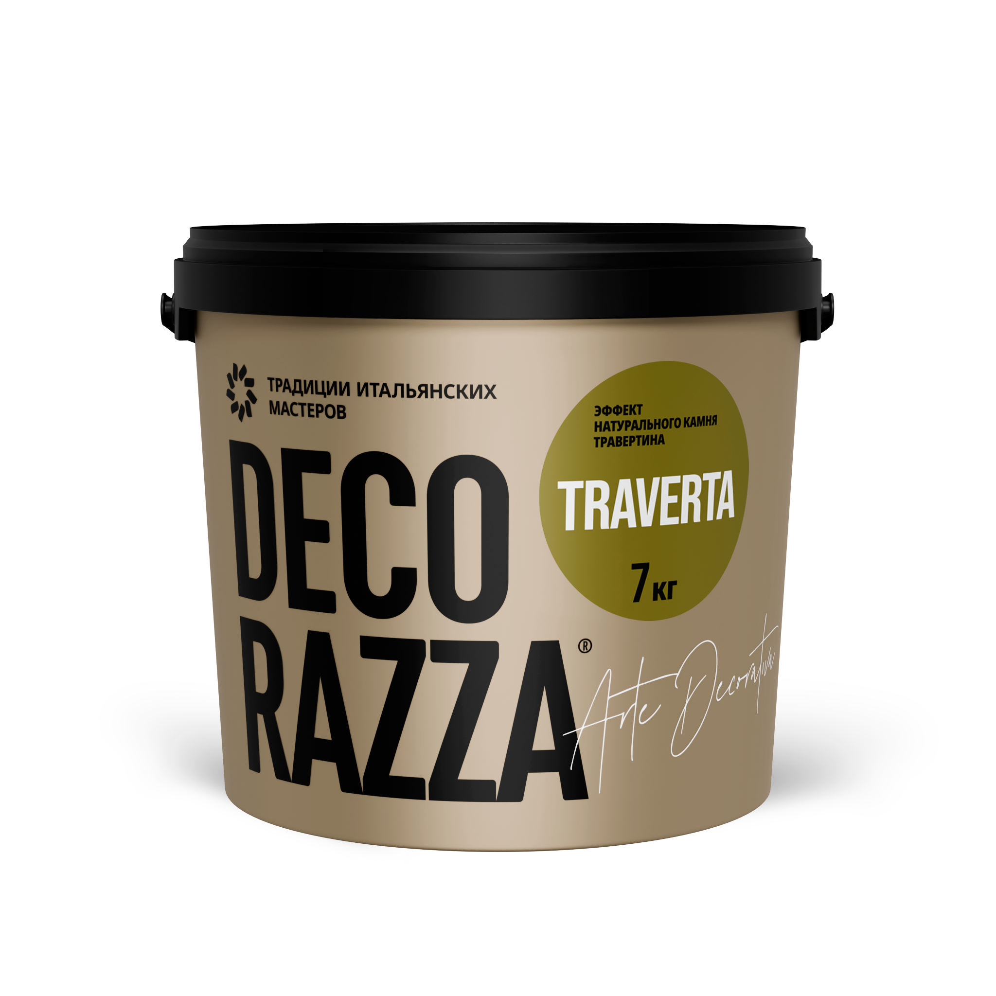 Декоративное покрытие TRAVERTA, 15 кг, — Decorazza для дизайн интерьеров, для внутренних работ