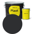 Двухкомпонентная эмаль по металлу с отвердителем CERTA PLAST 2K, Церта-Пласт ПРО 2К черный (4,3кг+0,225 кг) антикоррозионная