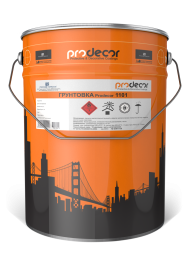 грунтовка Prodecor-1101 антикоррозионная Prodecor Красно-коричневый 50 кг, укрепляющая, антикоррозионная по штукатурке