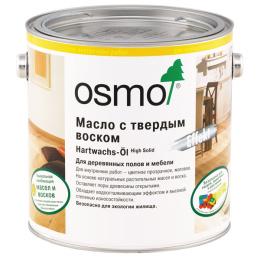 3044 Масло с твердым воском NATURAL  Цвет необраб.древес. 0,75 л.