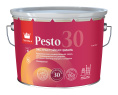 Эмаль универсальная PESTO 30 (полумат), Белый, 9л, Tikkivala — купить для фасада